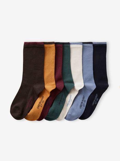 Garçon-Lot de 7 paires de chaussettes garçon BASICS