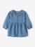 Robe bébé denim col volanté stone 1 - vertbaudet enfant 