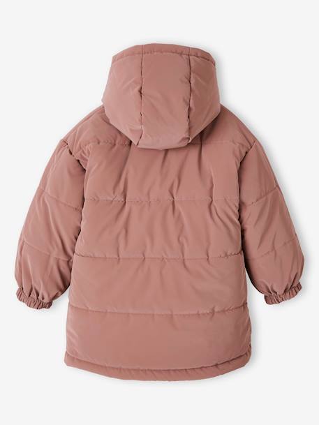 Parka à capuche réversible effet métallisé ou doudoune fille argent 6 - vertbaudet enfant 