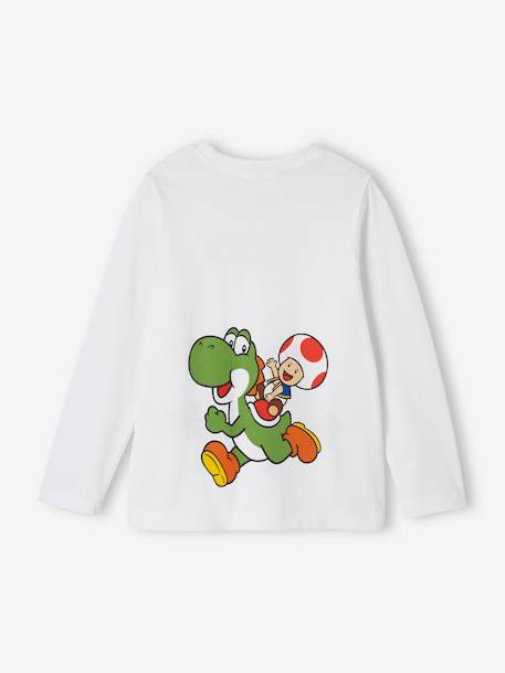 T-shirt manches longues Mario et Luigi® garçon blanc 2 - vertbaudet enfant 