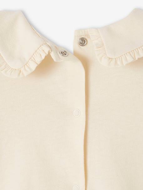 T-shirt manches longues bébé col claudine beige clair 6 - vertbaudet enfant 