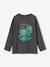 T-shirt digital dino effet pixel en relief garçon gris chiné 2 - vertbaudet enfant 