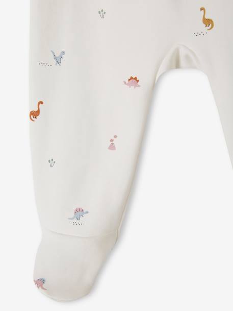 Lot de 2 pyjamas dinosaure bébé en interlock terracotta 8 - vertbaudet enfant 