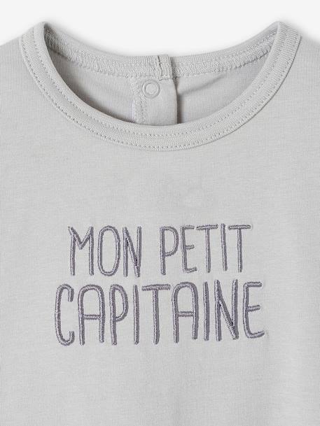 T-shirt personnalisable bébé écru+vert d'eau 9 - vertbaudet enfant 