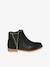 Boots enfant fille cuir zippées noir 4 - vertbaudet enfant 