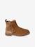Boots enfant fille cuir à pompon zippées camel+rose 5 - vertbaudet enfant 