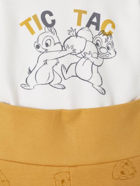 Ensemble bébé garçon body + pantalon + bonnet Disney® Tic & Tac blanc/moutarde 6 - vertbaudet enfant 