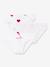 Lot de 3 culottes coeur en coton petite fille - blanc coeurs 1 - vertbaudet enfant 
