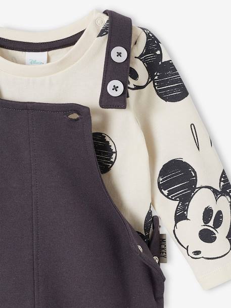 Ensemble Disney® bébé T-shirt coton + salopette blanc/gris 5 - vertbaudet enfant 