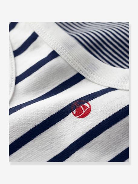 Lot de 2 débardeurs en coton bio lot bleu 3 - vertbaudet enfant 