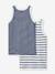 Lot de 2 débardeurs en coton bio lot bleu 2 - vertbaudet enfant 