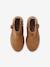 Boots enfant fille cuir à pompon zippées camel+rose 4 - vertbaudet enfant 