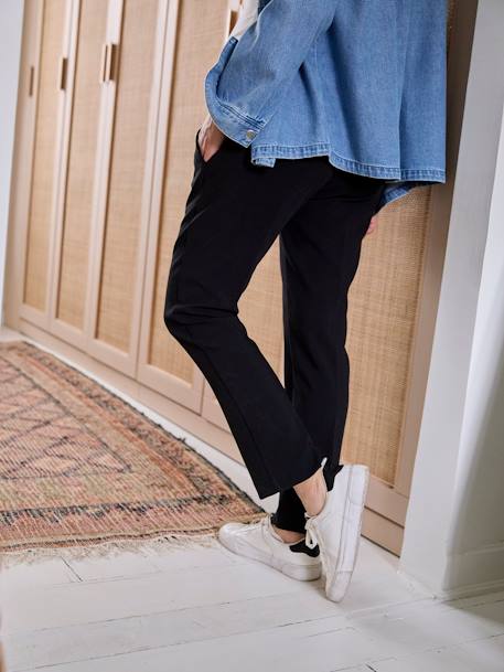Pantalon de grossesse cigarette bandeau sans couture gris+noir 11 - vertbaudet enfant 