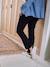 Pantalon de grossesse cigarette bandeau sans couture gris+noir 11 - vertbaudet enfant 