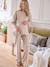 Ensemble 2 pièces homewear de grossesse beige poudré 1 - vertbaudet enfant 