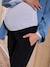 Pantalon de grossesse cigarette bandeau sans couture gris+noir 13 - vertbaudet enfant 