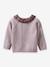 Pull Bébé col en tissu Liberty CYRILLUS rose imprimé 2 - vertbaudet enfant 