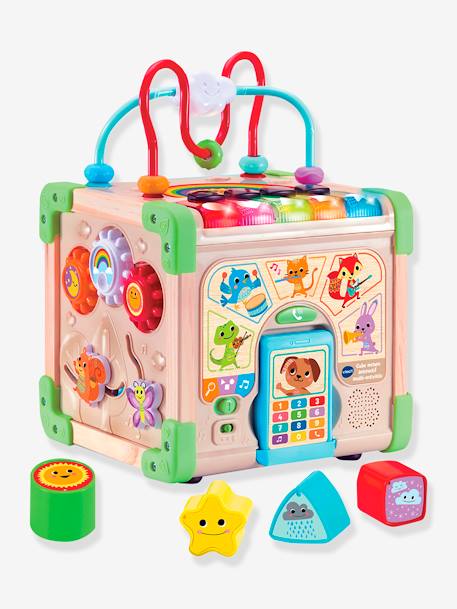 Cube nature interactif multi-activités - marron 3 - vertbaudet enfant 