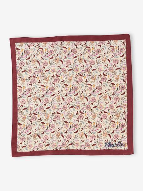 Foulard fleuri personnalisable fille mauve 5 - vertbaudet enfant 