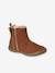 Bottines enfant fille synthétique zippées marron+noir 1 - vertbaudet enfant 