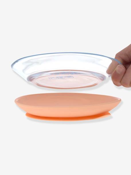 Coffret repas LÄSSIG Glass en verre et silicone Apricot 6 - vertbaudet enfant 