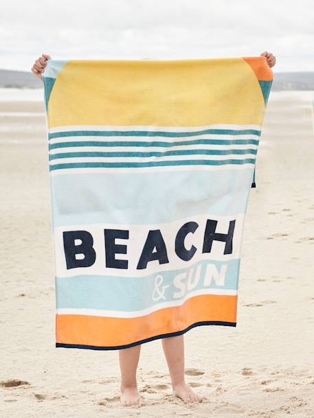 Serviette de plage / de bain BEACH & SUN multicolore 3 - vertbaudet enfant 