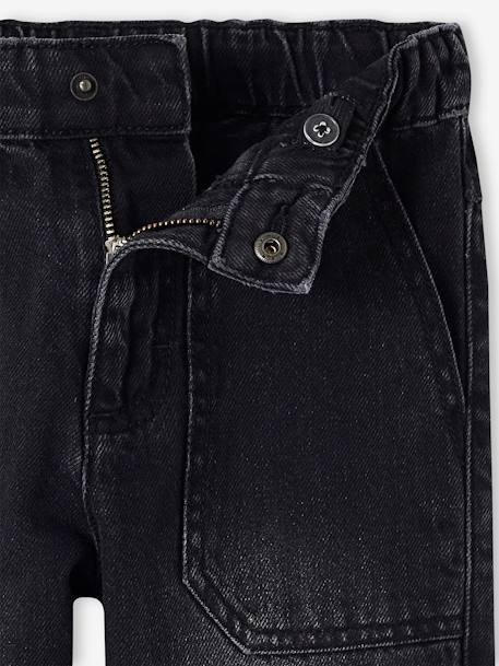 Jean large style charpentier garçon denim black+stone 3 - vertbaudet enfant 