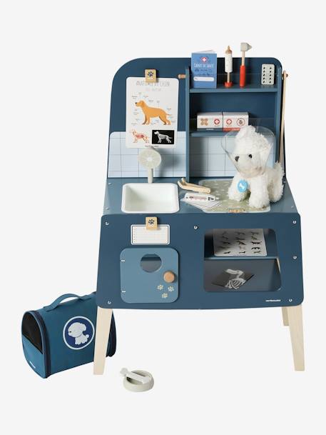 Peluche animal de compagnie + accessoires en bois FSC® bleu 5 - vertbaudet enfant 