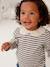 T-shirt bébé col brodé manches longues beige clair+rayé marine+rayé rouge 9 - vertbaudet enfant 
