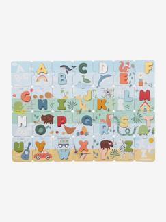 Idées cadeaux bébés et enfants-Jouet-Jeux éducatifs-Puzzles-Puzzle abécédaire 2 en 1 en carton et bois FSC®