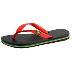 Chaussures-Chaussures fille 23-38-Tong Ipanema Junior - Ipanema - Class Brasil 2 - Enfant - Fille - Noir Rouge