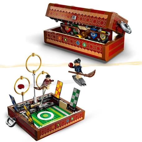 LEGO® Harry Potter 76416 La Malle de Quidditch, Jouet 1 ou 2 Joueurs, avec 3 Jeux de Quidditch ROUGE 2 - vertbaudet enfant 