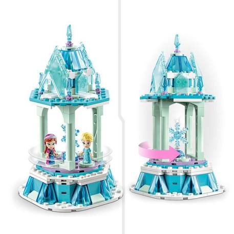 LEGO® Disney Princesse 43218 Le Manège Magique d’Anna et Elsa, Jouet Reine des Neiges avec Figurine Olaf BLEU 3 - vertbaudet enfant 