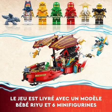 LEGO® NINJAGO 71797 Le QG des Ninjas - La Course Contre la Montre, Jouet avec 2 Figurines Dragon ROUGE 5 - vertbaudet enfant 
