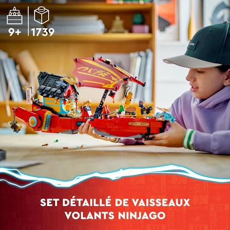 LEGO® NINJAGO 71797 Le QG des Ninjas - La Course Contre la Montre, Jouet avec 2 Figurines Dragon ROUGE 6 - vertbaudet enfant 