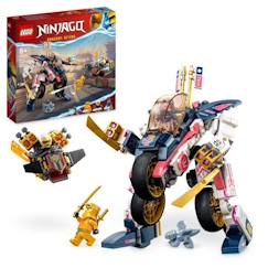 Jouet-Jeux d'imagination-LEGO® NINJAGO 71792 Le Robot Bolide Transformable de Sora, Jouet de Ninja pour Enfants 8 Ans