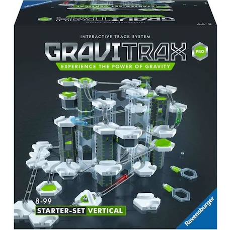 GraviTrax PRO - Ravensburger - Starter Set Vertical - Circuits de billes créatifs - 153 pièces - dès 8 ans BLANC 1 - vertbaudet enfant 