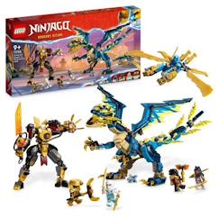 LEGO® NINJAGO 71796 Le Dragon Élémentaire contre le Robot de l’Impératrice, Grand Jouet  - vertbaudet enfant