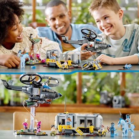 LEGO Avatar 75573 Les Montagnes Flottantes : le Secteur 26 et le Samson RDA, Jouet, Figurines BLEU 5 - vertbaudet enfant 