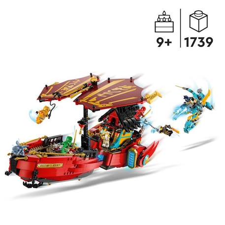 LEGO® NINJAGO 71797 Le QG des Ninjas - La Course Contre la Montre, Jouet avec 2 Figurines Dragon ROUGE 2 - vertbaudet enfant 