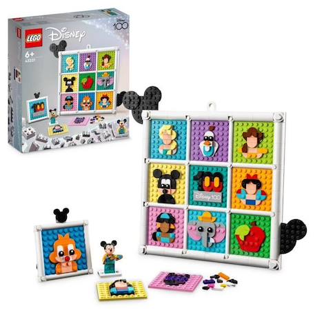LEGO® Disney 43221 100 Ans d'Icônes Disney, Création d'Art Mural avec Mickey Mouse pour Enfants BLEU 1 - vertbaudet enfant 