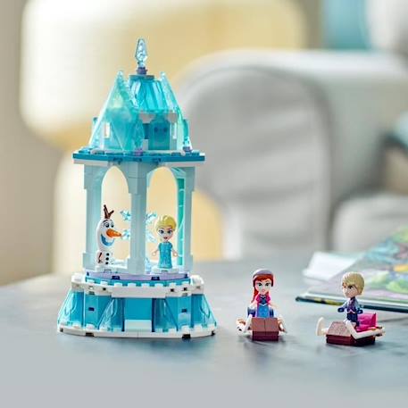 LEGO® Disney Princesse 43218 Le Manège Magique d’Anna et Elsa, Jouet Reine des Neiges avec Figurine Olaf BLEU 5 - vertbaudet enfant 