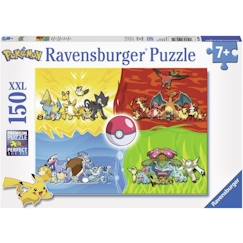 Jouet-Puzzle Pokémon 150 pièces XXL - Différents types de Pokémon - Ravensburger