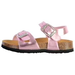 -Mules enfant Scholl Adalene - Cuir Rose Cuivre - Boucle de serrage - Confort exceptionnel