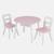 KidKraft - Ensemble table ronde avec rangement + 2 chaises - Rose et blanc BLANC 1 - vertbaudet enfant 