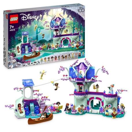LEGO® Disney 43215 La Cabane Enchantée dans l’Arbre, avec 13 Mini-Poupées dont Princesse Jasmine et Elsa BLEU 1 - vertbaudet enfant 