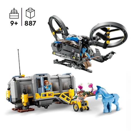 LEGO Avatar 75573 Les Montagnes Flottantes : le Secteur 26 et le Samson RDA, Jouet, Figurines BLEU 2 - vertbaudet enfant 
