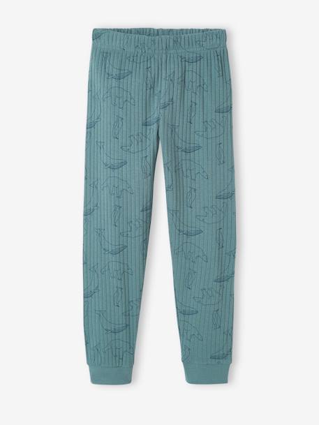 Lot de 2 pyjamas garçon ours maille côtelée vert émeraude 5 - vertbaudet enfant 
