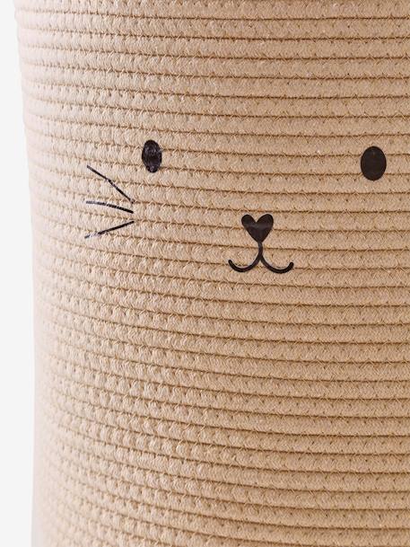 Panier de rangement XL en corde de coton Chat beige 3 - vertbaudet enfant 