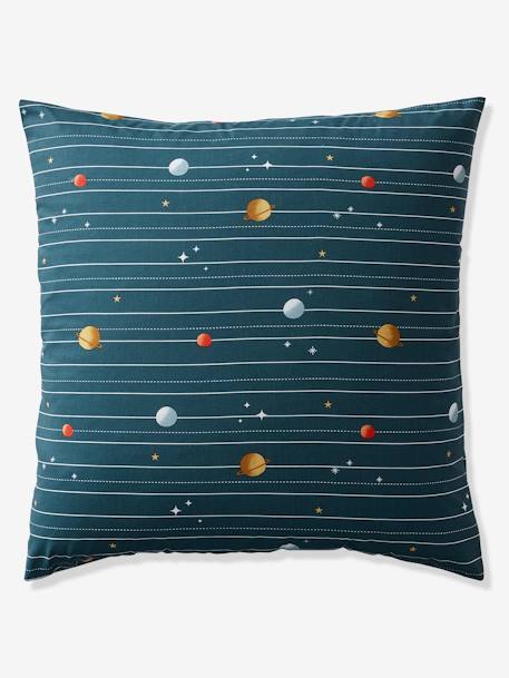 Parure housse de couette enfant et taie d'oreiller avec coton recyclé SPACE ADVENTURE multicolore 6 - vertbaudet enfant 